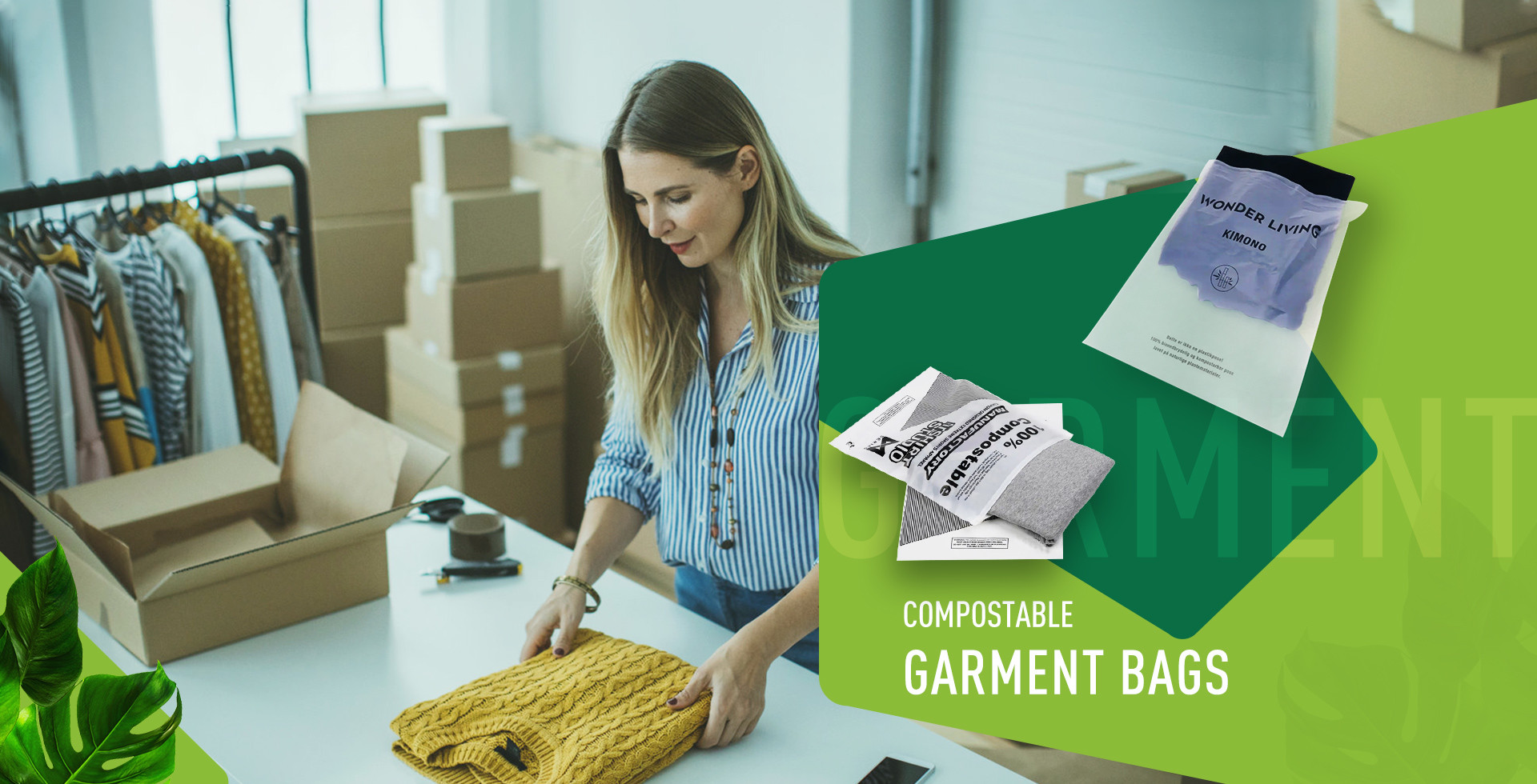 qualité sacs de déchets compostables usine