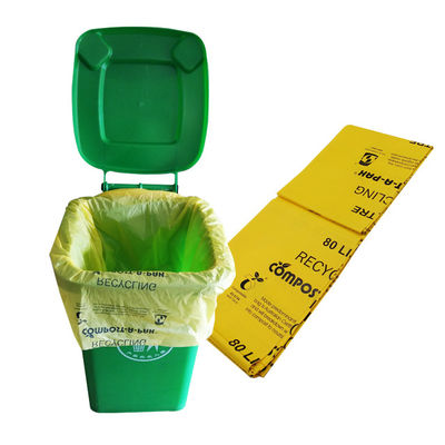 Fabrique 100% biodégradable écologique durable en gros Amidon de maïs personnalisé Sacs à ordures compostables acceptent personnaliser