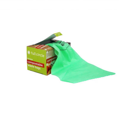 Vente en gros de 100% d'amidon de maïs biodégradable durable sur mesure imprimé haute cuisine compostable poubelle poubelle pour déchets alimentaires