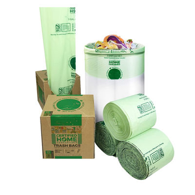 L'amidon de maïs écologique durable à base de 100% compostable Logo personnalisé imprimé biodégradable jetable portable