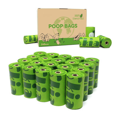 Sac à ordures pour chiens en plein air biodégradable à base d'amidon de maïs