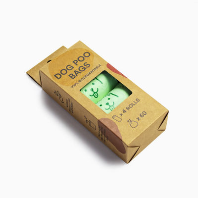 Chine Fabrication à vendre à chaud durable biodégradable biodégradable logo personnalisé Eco-friendly Amidon de maïs sans parfum sac de caca pour animaux de compagnie