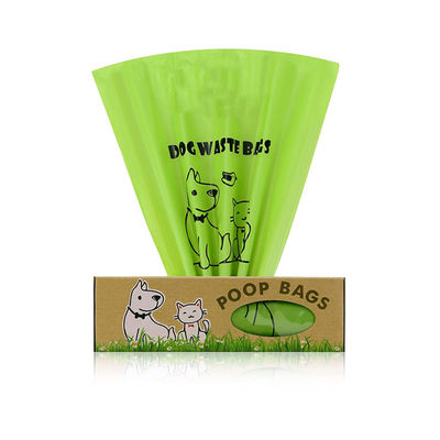 Bon prix Sacs à excréments pour chiens biodégradables avec poignées, boîtes à distributeurs, emballés et enroulés en ligne
