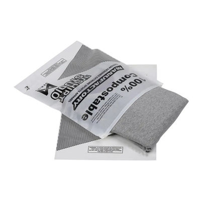Bon prix Biodégradable Compostable Fermeture à glissière Sacs de vêtements Emballage Taille personnalisée en ligne