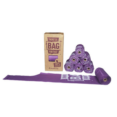 T-shirt biodégradable personnalisé à poignée sacs de caca de chien parfumés sur un rouleau