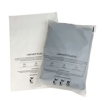 Bon prix 100% biodégradable compostable sacs de vêtements auto-adhésifs sur mesure imprimé en ligne