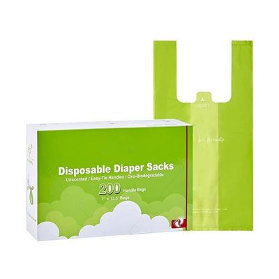 Bon prix Sacs de couchettes pour bébés compostables Amidon de maïs Sacs de couches jetables parfumés en ligne