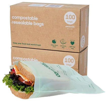 Bon prix Sacs de congélation de taille gallon 100% compostables, sacs de stockage d'aliments biodégradables, adaptés aux légumes, fruits ou viandes en ligne
