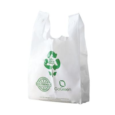 Bon prix Compostable à 100% Amidon de maïs durable écologique Fruits frais légumes Emballage T-shirt en plastique biodégradable Sac en ligne