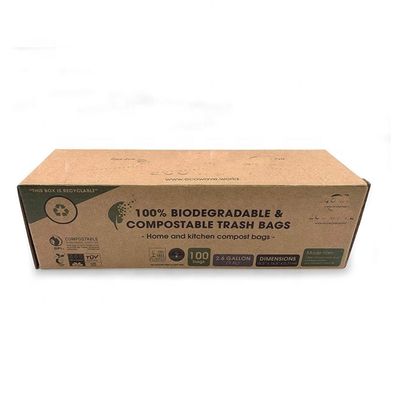 Bon prix Des sacs à ordures en plastique biodégradables à 100%, à la combustion personnalisée, des douilles écologiques en ligne