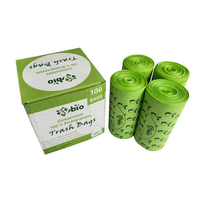 Bon prix L'amidon de maïs écologique durable à base de 100% compostable Logo personnalisé imprimé biodégradable jetable portable en ligne