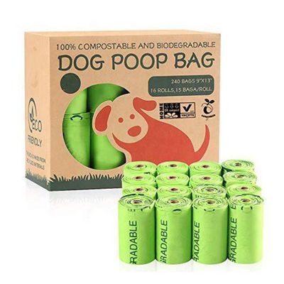 Bon prix Logo personnalisé Conception Vente en gros à chaud 100% sac de caca de chien biodégradable pour le nettoyage en ligne