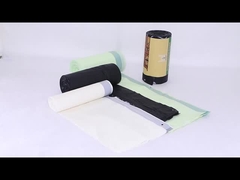 Sacs à ordures à corde à tirer compostables personnalisables avec boîte de distributeur