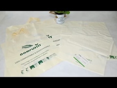 Sacs de magasinage compostables réutilisables imprimés sur mesure avec poignée en boucle douce